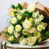 white roses bouquet by casa petals online flower deliver dubai
