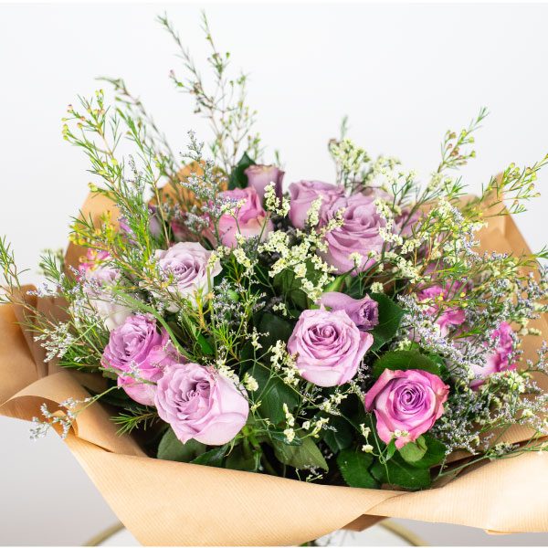 purple roses bouquet dubai by casa petals premium flower delivery dubai